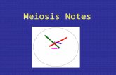 Meiosis Notes. Meiosis- cell division that producing reproductive cells called gametes (or egg and sperm) Meiosis involves replicating DNA once and dividing.