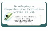 Developing a Comprehensive Evaluation System at GBC Building a Foundation Step by Step Faculty & Administrative Evaluation Committee 2007 - 2008 Macfarlan.