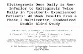 Elvitegravir Once Daily is Non-Inferior to Raltegravir Twice Daily in Treatment- Experienced Patients: 48 Week Results From a Phase 3 Multicenter, Randomized.