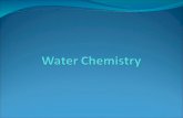I. Water A. The water molecule is composed of 2 Hydrogen atoms & 1 oxygen atom 1. Due to the electronic structure the oxygen atom is slightly negative.