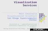Amit Chourasia Visualization Scientist San Diego Supercomputer Center Presented at : Cyberinfrastructure Internship Experiences for Graduate Students Spring.