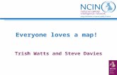 Everyone loves a map! Trish Watts and Steve Davies.