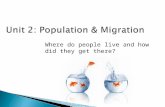 © 2011 Pearson Education, Inc. Unit 2: Population & Migration Where do people live and how did they get there?