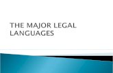 The importance of Roman law  Latin in European culture  Latin – universal language of lawyers  Latin in Canon Law  Latin in modern legal languages.