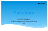 Batch End Report Dr. B. R. Ambedkar University, Agra U.P.