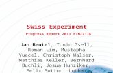 Swiss Experiment Progress Report 2011 ETHZ/TIK Jan Beutel, Tonio Gsell, Roman Lim, Mustapha Yuecel, Christoph Walser, Matthias Keller, Bernhard Buchli,