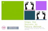 + Steps for Success in Policy Reform A Workshop for Advocates Mentoring Advocates Karen Joy Miller and Laura Weinberg.