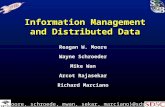 Information Management and Distributed Data Reagan W. Moore Wayne Schroeder Mike Wan Arcot Rajasekar Richard Marciano {moore, schroede, mwan, sekar, marciano}@sdsc.edu.