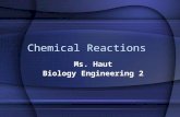 Chemical Reactions Ms. Haut Biology Engineering 2.