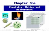 Chapter One Hall © 2005 Prentice Hall © 2005 General Chemistry 4 th edition, Hill, Petrucci, McCreary, Perry 1 Chemistry: Matter and Measurement Chapter.