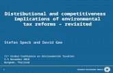 European Environment Agency 1 Distributional and competitiveness implications of environmental tax reforms – revisited Stefan Speck and David Gee 11 th.