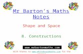 Mr Barton’s Maths Notes Shape and Space 8. Constructions  With thanks to  for the images!.