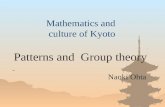 Mathematics and culture of Kyoto Patterns and Group theory Naoki Ohta.