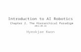 Introduction to AI Robotics Chapter 2. The Hierarchical Paradigm 2012.09.26 Hyeokjae Kwon.