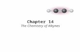 Chapter 14 The Chemistry of Alkynes. Alkynes Also known as “Acetylenes” Naturally occurring alkynes are relatively rare They do not occur as a petroleum.