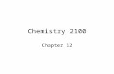 Chemistry 2100 Chapter 12. Alkynes and Alkenes alkene (olefins): C n H 2n alkyne (acetylenes): C n H 2n-2 Ethene Ethyne Ethylene Acetylene.