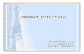 CORPORATE RESTRUCTURING Shahzad Hussain, FCA A. F. Ferguson & Co. Chartered Accountants.