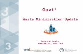 Govt 3 Waste Minimisation Update Natasha Lewis WasteMinz, Nov ‘08