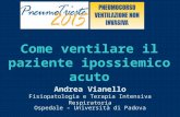 Come ventilare il paziente ipossiemico acuto Andrea Vianello Fisiopatologia e Terapia Intensiva Respiratoria Ospedale – Università di Padova.