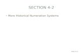SECTION 4-2 More Historical Numeration Systems Slide 4-2-1.