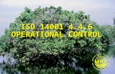 ISO 14001 4.4.6 OPERATIONAL CONTROL. ISO 14001 Environmental Management Systems2 Lesson Learning Goals At the end of this lesson you should be able to: