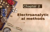 Electroanalytical methods Chapter Chapter 2 2 Electroanalytical methods  Electrogravimetry  Coulometry  Potentiometry  Voltammetry.