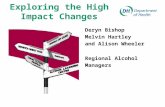 Exploring the High Impact Changes Deryn Bishop Melvin Hartley and Alison Wheeler Regional Alcohol Managers.