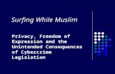 Surfing While Muslim Privacy, Freedom of Expression and the Unintended Consequences of Cybercrime Legislation.