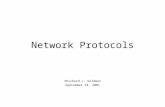 Network Protocols ©Richard L. Goldman September 18, 2001.