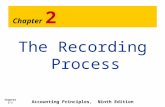 Chapter 2-1 Chapter 2 The Recording Process Accounting Principles, Ninth Edition.