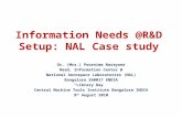 Information Needs @R&D Setup: NAL Case study Dr. (Mrs.) Poornima Narayana Head, Information Center @ National Aerospace Laboratories (NAL) Bangalore 560017.
