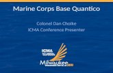 Marine Corps Base Quantico Colonel Dan Choike ICMA Conference Presenter.