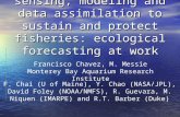 Utilizing remote sensing, modeling and data assimilation to sustain and protect fisheries: ecological forecasting at work Francisco Chavez, M. Messie Monterey.
