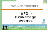 1 ENV-NCP-TOGETHER WP2 – Brokerage events Michalis Tzatzanis – FFG Austria 08.03.2012.