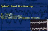 Spinal Cord Monitoring Dr. M. Fennelly Consultant Anaesthetist The Royal National Orthopaedic Hospital.