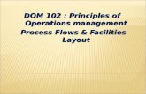DOM 102 : Principles of Operations management Process Flows & Facilities Layout.