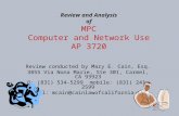 Review and Analysis of MPC Computer and Network Use AP 3720 Review conducted by Mary E. Cain, Esq. 3855 Via Nona Marie, Ste 301, Carmel, CA 93923 O: (831)