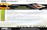 Game Designer As a member of the game design team of Gameloft Studio in Vietnam, and under the responsibility of the Lead Game Designer as well as Producer,