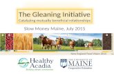 Slow Money Maine, July 2015 New England Food Vision 2015.
