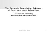 Heroes & Villains Class 21 The Carnegie Foundation Critique of American Legal Education : Lessons for Teaching Professional Responsibility.