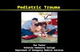 Pediatric Trauma Ray Taylor Valencia Community College Department of Emergency Medical Services.