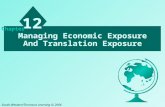 Managing Economic Exposure And Translation Exposure 12 Chapter South-Western/Thomson Learning © 2006.