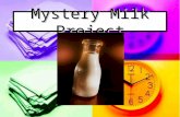 Mystery Milk Project. Purpose: How does it work? Hypothesize how and why you think that this occurs. Hypothesize how and why you think that this occurs.