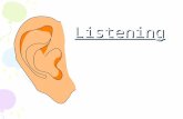 Listening Seven laws to better listening Spend more time listening Find interest in the other person Stay out of the way Listen to what people mean between.