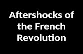 Aftershocks of the French Revolution. European Revolts French Revolutions sparked other European Revolutions – 1831, Belgium broke away from the Netherlands.