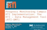 © 2011 University of Texas System/Texas Education Agency Progress Monitoring Campus RTI Implementation: The RTI – Data Management Tool (RTI-DMT) Pamela.