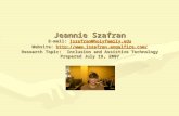 Jeannie Szafran E-mail: jszafran@holyfamily.edu Website:  Research Topic: Inclusion and Assistive Technology Prepared.