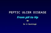 PEPTIC ULCER DISEASE From pH to Hp by Dr G Muntingh.
