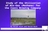 By Brian Kish and David Buck Study of the Utilization of Bio-Gas (Methane) for the Coors Brewing Company.