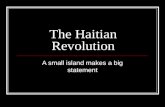 The Haitian Revolution A small island makes a big statement.